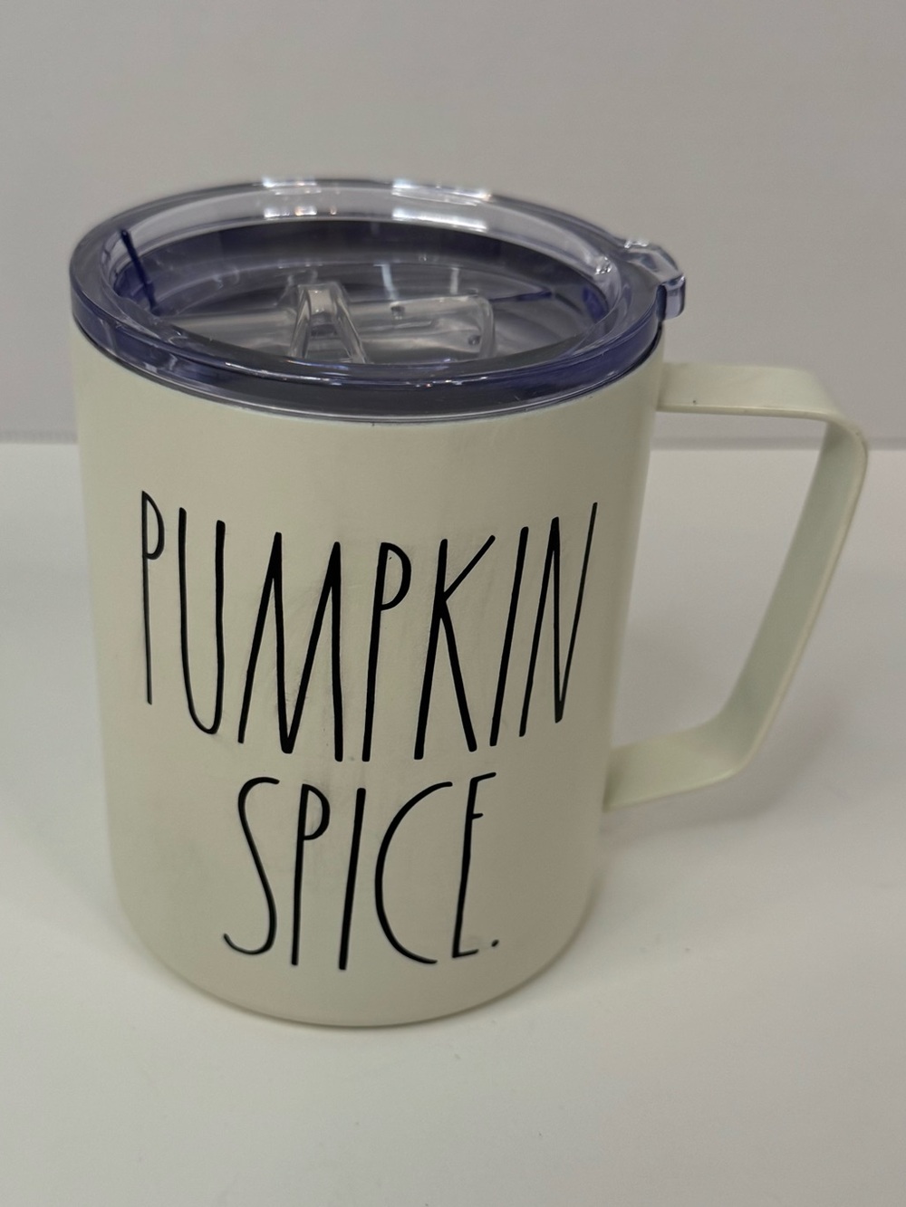 Pumpkin Spice Rae Dunn Insulated Travel Mug - Cream